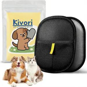 개와 고양이를 위한 키보리 애완동물 그루밍 장갑 제모 재사용 가능한 청소 브러시 가구 침구 소파용