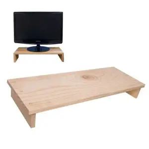 [골드스마일]원목 모니터 거치대 1P 국산 공간활용 스탠드 받침대