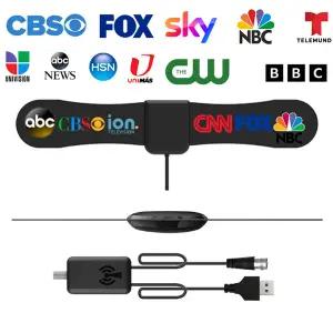 dmb안테나 TV 안테나 스마트 TV용 디지털 4K 1080p HD VHF UHF 지역 채널 스위치 신호 증폭기