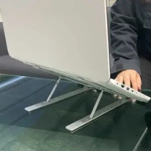 ( )휴대용 접이식 노트북거치대 18인치 노트북받침대 노트북스탠드 랩탑거치대