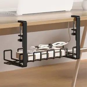 데스크PC 멀티탭 콘센트 선정리 무타공 철제선반 중형 책상거치 책상미니서랍 미니선반
