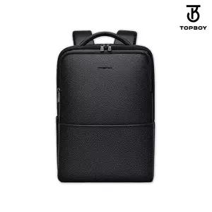 [탑보이] 심플 라운딩 스퀘어 레더 백팩 (BP041)