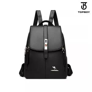 [탑보이] 하드 레더 텍스쳐 클래식 백팩 (BG375)