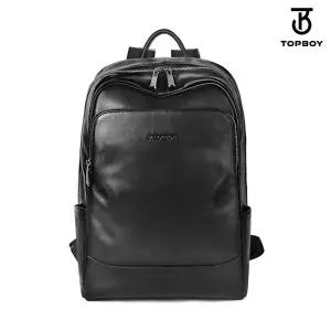 [탑보이] 심플 레더 메쉬 쿠셔닝 데일리 백팩 (BP082)