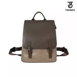 [탑보이] 텍스쳐 레더 미니멀 백팩 (BG323)
