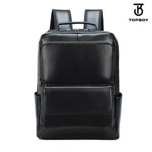 [탑보이] 솔리드 레더 베이직 백팩 (BG339)