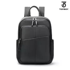 [탑보이] 사선 포켓 심플 레더 백팩 (BG144)