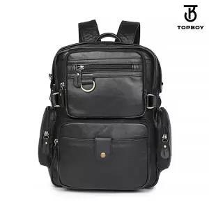 [탑보이] 멀티 집업 트랜디 레더 백팩 (BG130)