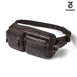 [탑보이] 빈티지 카우 레더 크로스 슬링백 (BP098)