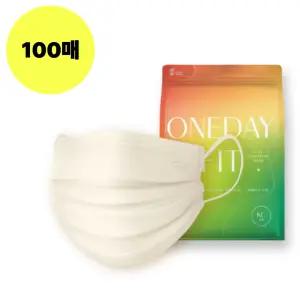 CLA 마스크 원데이핏 스킨베이지 중형 100매 일회용