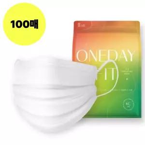CLA 마스크 원데이핏 덴탈 화이트 대형 100매 일회용