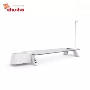 [골드스마일]ksr S324 스마트독 브릿지 모니터받침대 USB 화이트 투명