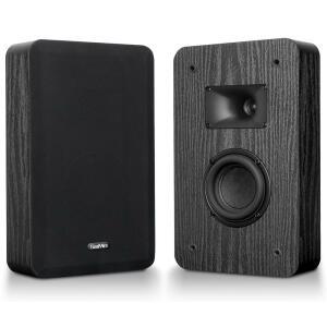 사이인 온월 스피커(페어), 유연한 벽걸이 서라운드 스피커 설치, 4옴, 3.5인치 우퍼(혼 트위터 포함), 홈 시어터, 거실, 사무실용 양방향 패시브 스피커