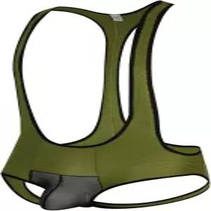 4UFIT 남성용 메시 원피스 레오타드 바디수트 통 스트레치 레슬링 싱글렛 점프수트 G-스트링 잭스트랩