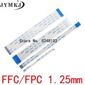 FPC FFC 유연한 플랫 케이블 1.25mm 피치 AWM 20624 80C 60V VW-1 4P/5/6/7/8/9/10/11/12/13/14/15/16/18/1