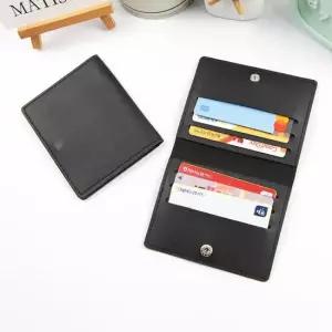 sDD 가로6포켓 가죽 신분증 명함 신용카드지갑 블랙1P 가죽지갑 신분증지갑 카드보관지갑