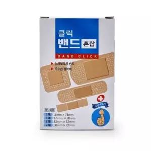 TBZ 대일제약 밴드클릭 혼합 20매 반창고 스크래치밴드
