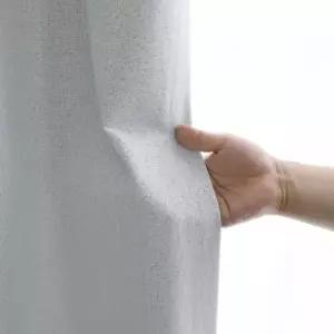 TBZ 거실 암막커튼 연그레이 나비주름 75x230cm 1장