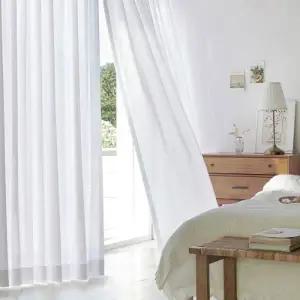 TBZ 소프트 파스텔 쉬폰커튼 나비주름 75x230cm 1장
