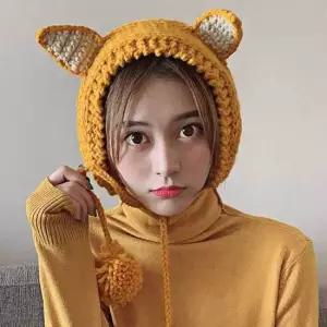 니트 귀도리 겨울모자 겨울니트코디 여성귀마개 겨울귀마개