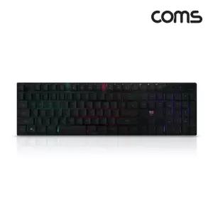 TBZ Coms 나비 레인보우 RGB USB 유선 키보드 블랙 NV143-RKB10U CY2287