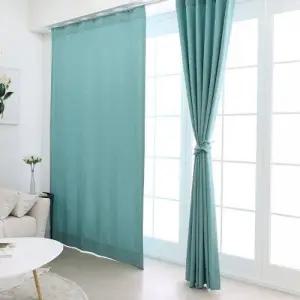 TBZ 숲속엔 항 균 피톤치드커튼 에메랄드 나비주름 75x230cm 1장