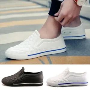 남자 여자 퀼팅 경량 합성피혁 슬립온