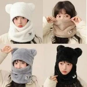 여자 겨울 방한 스키 보드 디자인 후드 넥워 허 머 스컬캡 목도리 자전거 모자 목도리 방한 넥워머 겨울