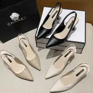 펌프스 로우힐 기본 베이직 여성 힐 뾰족코 미들