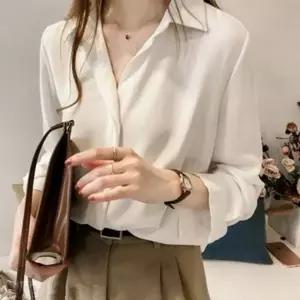 가을 루즈핏 블라우스 여성 기본 베이직 직장인