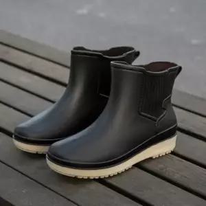 발목 비오는날 장화 방수 부츠 엘라스틱 여성