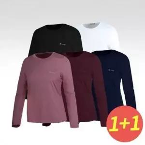 여성 티셔츠 운동 기모 데일리 라운드 캐주얼