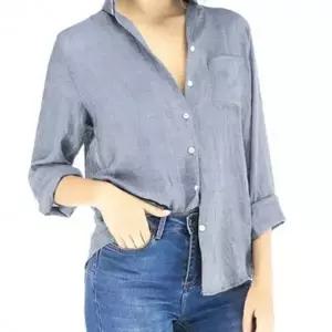 베이직 여름 긴 여성 팔 셔츠 루즈핏 블라우스
