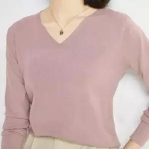 여성 브이넥 니트 여성브이넥니트 간절기니트티 얇은티셔츠