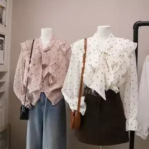 여성 긴팔 블라우스 하객룩 오피스룩 블라우스