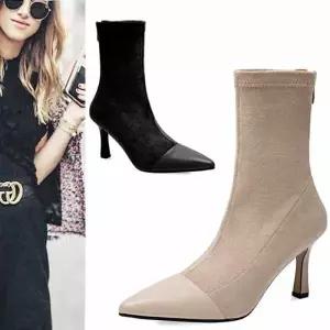 [카미엣뮤즈]스틸레토 스키니 앵클 힐 부츠_KM22w091