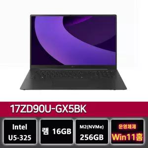 LG그램 프로 17ZD90U-GX5BK 팬서레이크 U5 노트북 윈11설치
