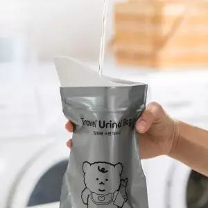 [아가드] 휴대용 아기 소변기 일회용 소변주머니 소변백 파우치 10입 차량용 여행용 소변봉투