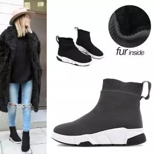 [카미엣뮤즈]삭스 퍼 스니커즈 앵클부츠_KM18w246