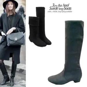 [카미엣뮤즈]kami et muse 스웨이드 슬림 롱부츠_KM16w197