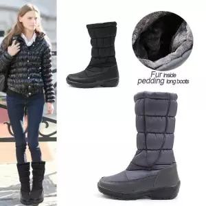 [카미엣뮤즈]kami et muse 패딩 퍼 롱 부츠_KM17w180