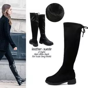 [카미엣뮤즈]kami et muse 백 리본 롱부츠_KM17w193