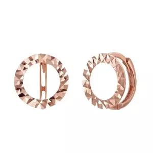 14K 컷팅 써클링 원터치 귀걸이