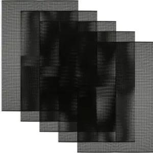 메쉬 0.5mm 퍼슈트 블랙 벅람 11.8인치 x 7.87인치 방수 인쇄 가능한 PVC 마스크 코스프레 소품 수공예품