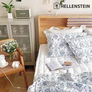 헬렌스타인 [헬렌스타인] 아쿠아블루 코튼 베드스프레드 세트 S Q