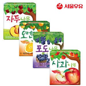 서울우유 사과나무 포도 오렌지 자두 150mlx24팩