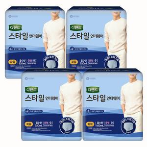 유한킴벌리 디펜드 스타일 언더웨어 남성파워 중형9개입 x 4팩