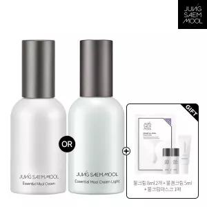 정샘물 에센셜 물 크림 2종 50ml 택 1(물크림/라이트)(+ 물크림 8ml 2개 + 물결크림 5ml + 물크림마스크 1매)