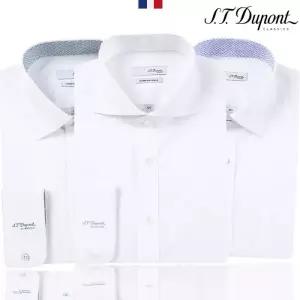 [롯데백화점]에스티듀퐁 (2매세트)듀퐁셔츠  PREMIUM 화이트 슬림핏&일반핏 6종중택2