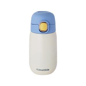 룰루홈 투톤 고리 보냉보온병 블루, 320ml, 1개
